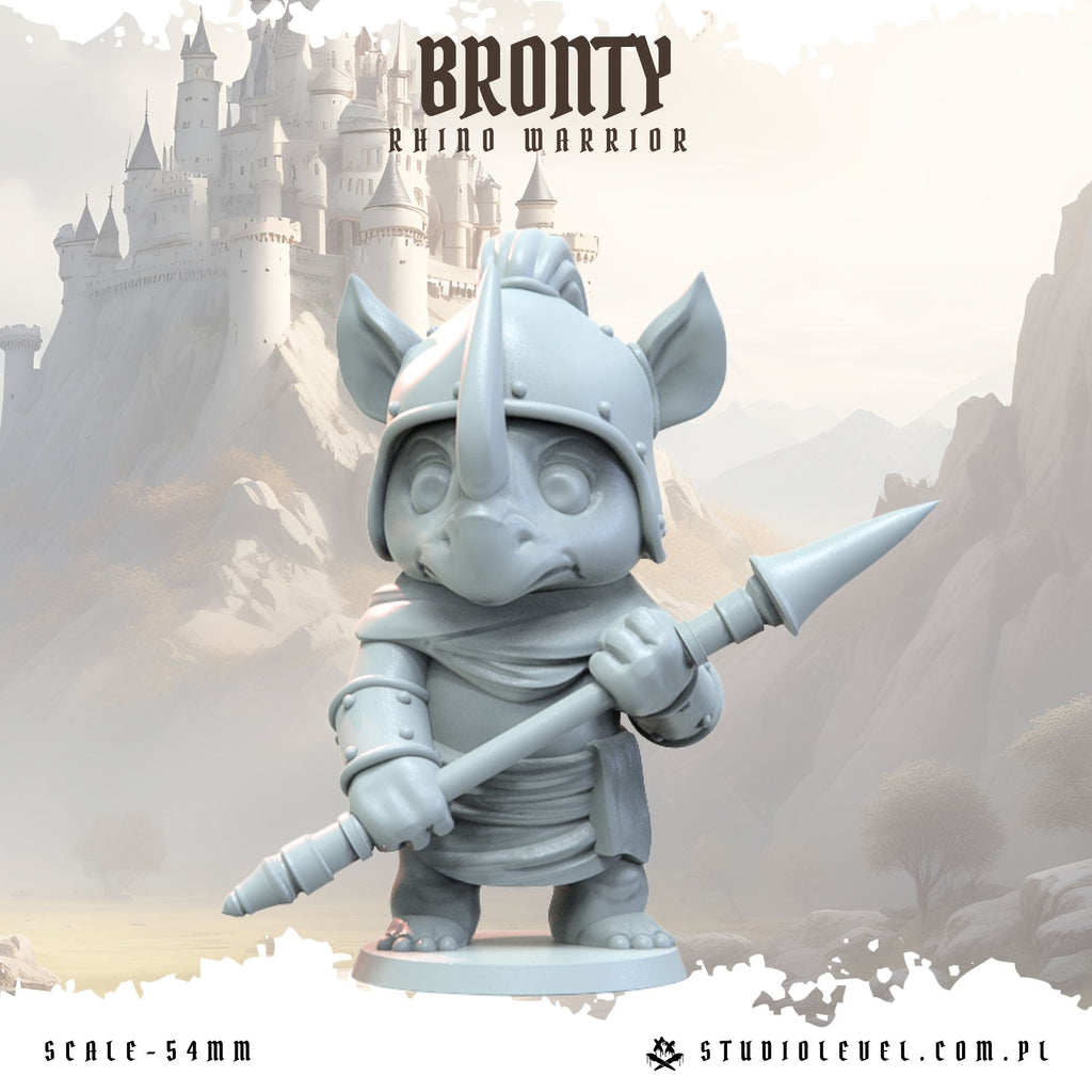 Bronty: Rhino Warrior - 54mm