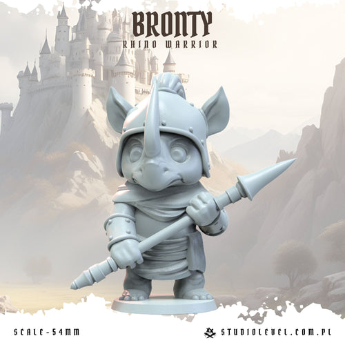 Bronty: Rhino Warrior - 54mm