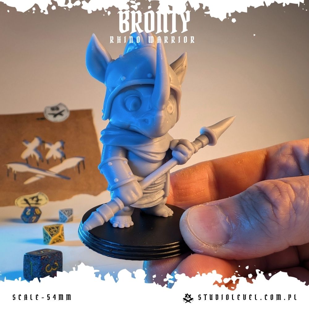 Bronty: Rhino Warrior - 54mm