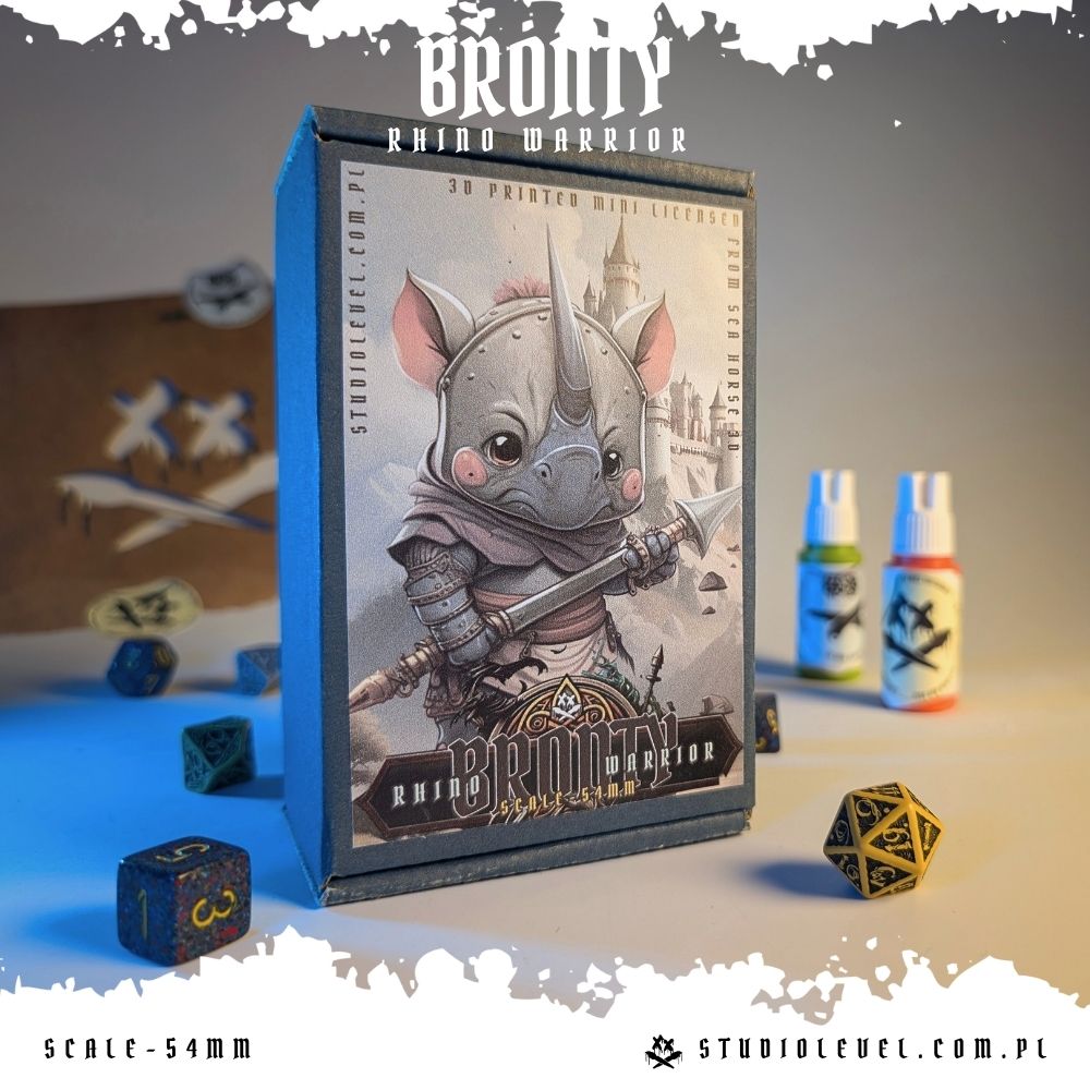 Bronty: Rhino Warrior - 54mm