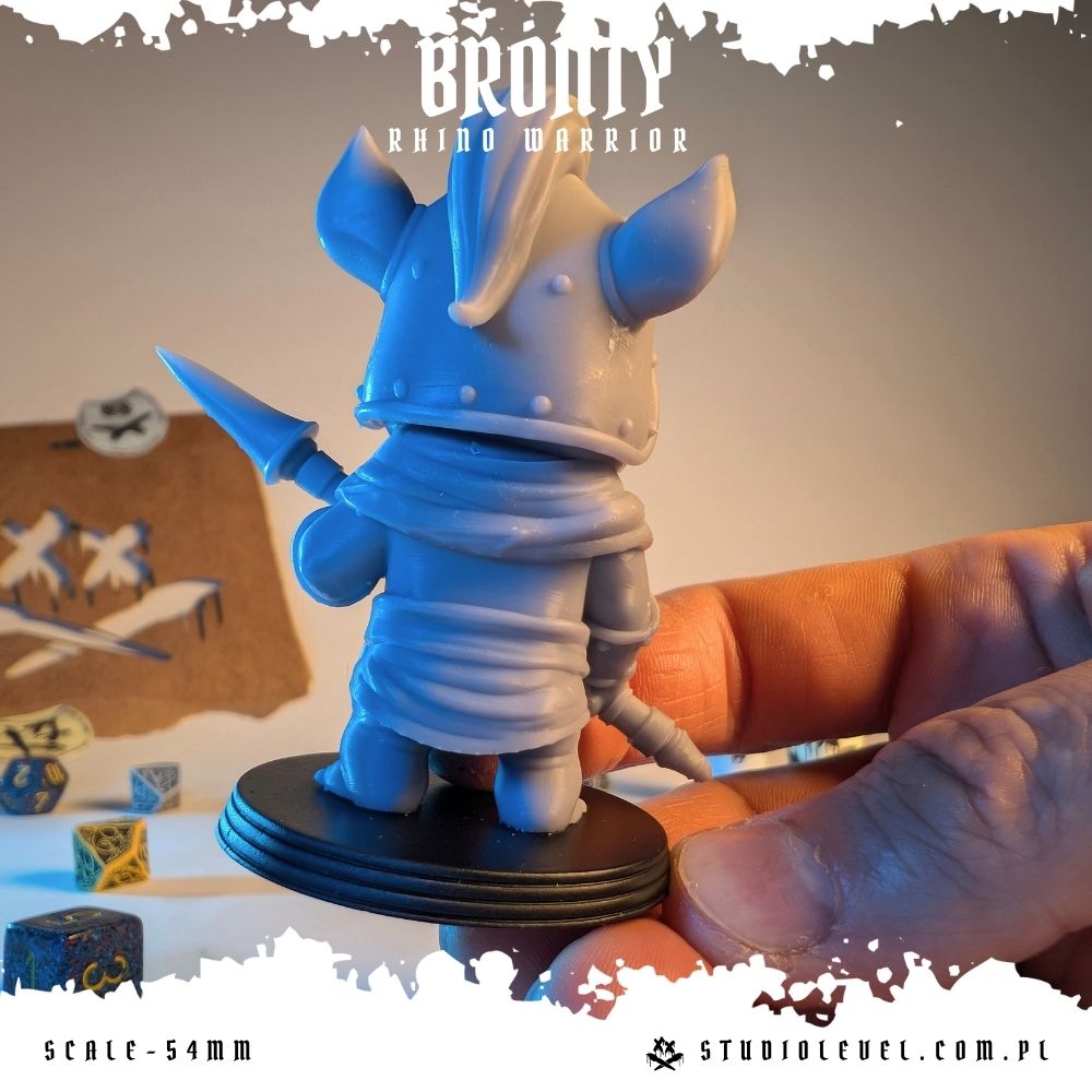 Bronty: Rhino Warrior - 54mm