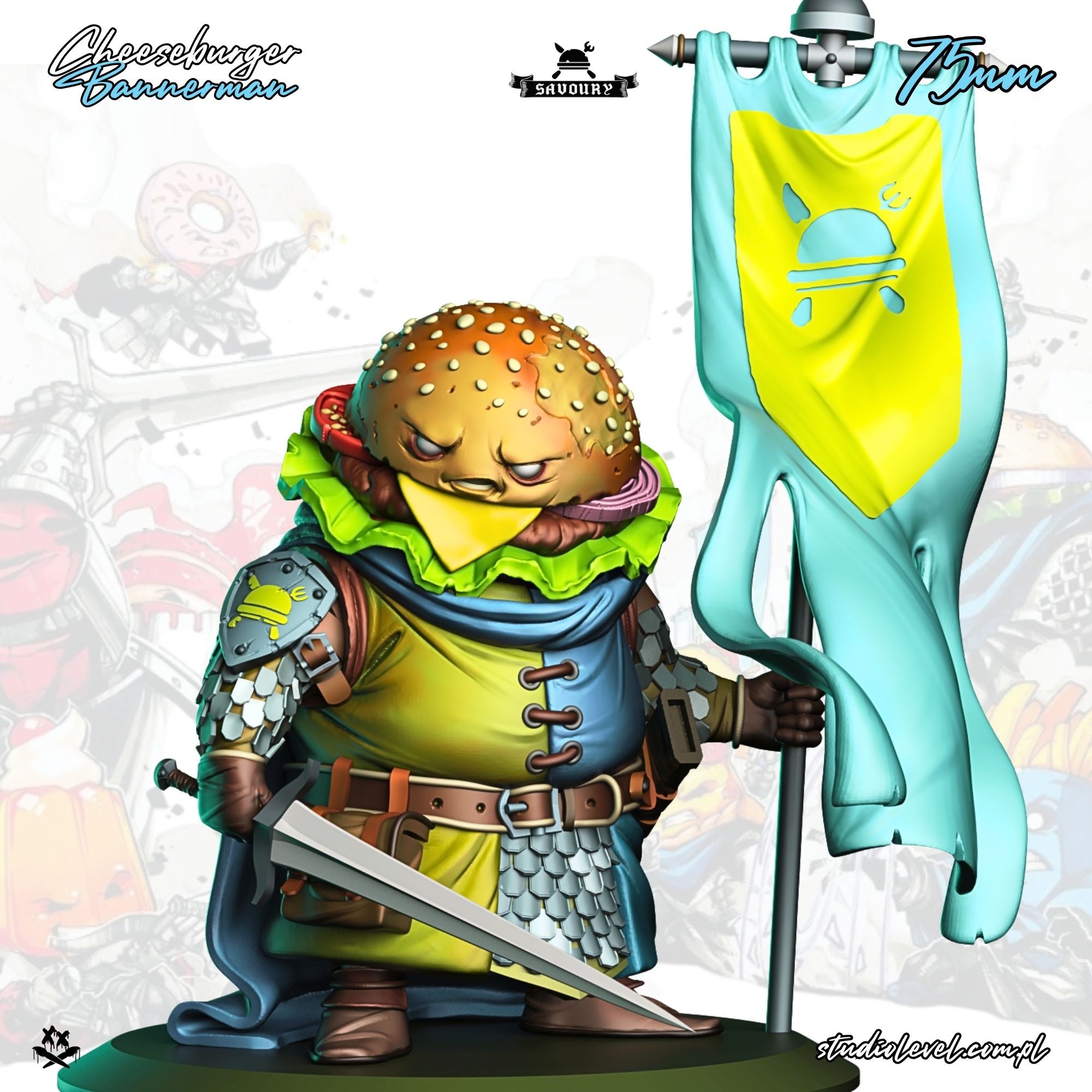 Cheeseburger Bannerman – 75mm / 54mm