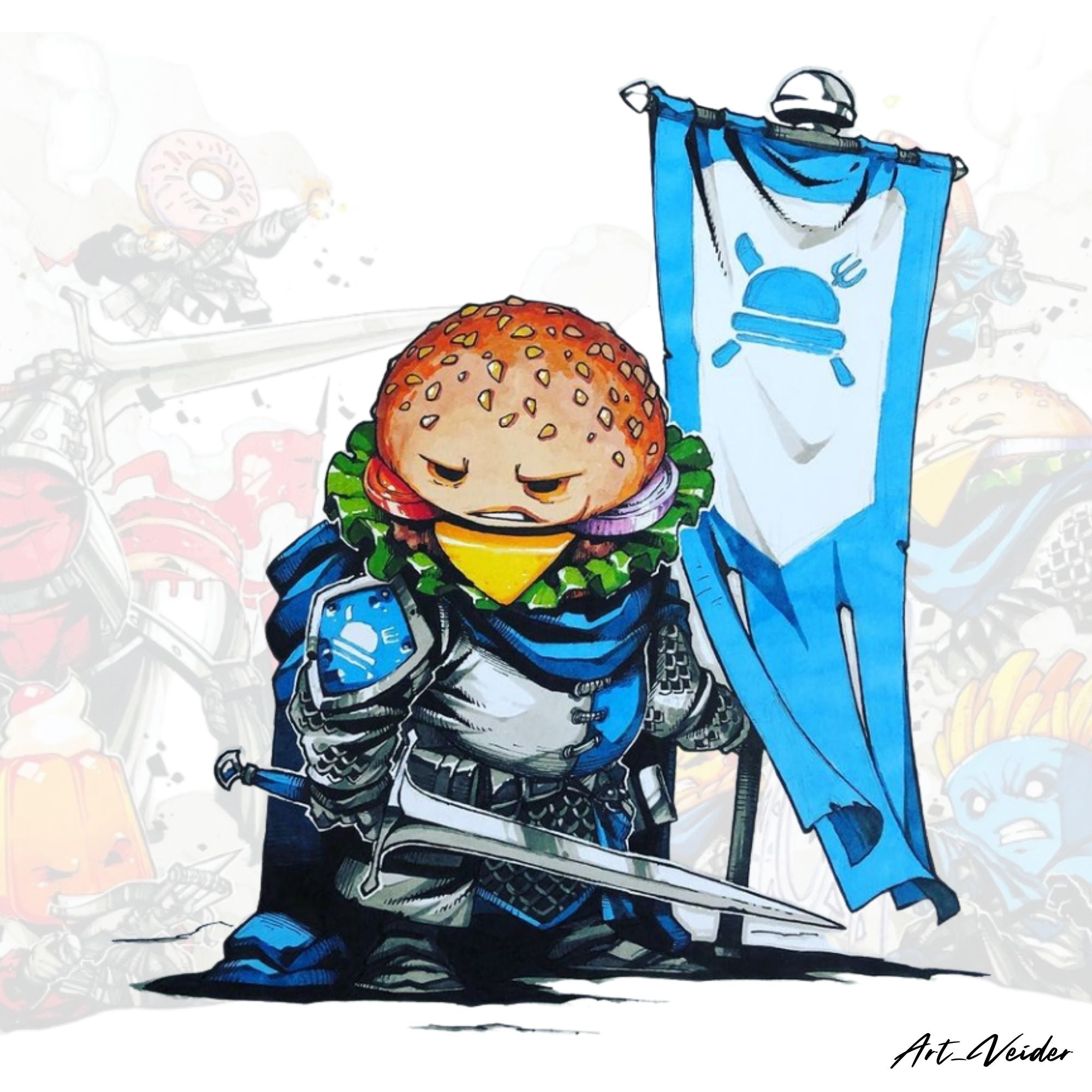 Cheeseburger Bannerman – 75mm / 54mm