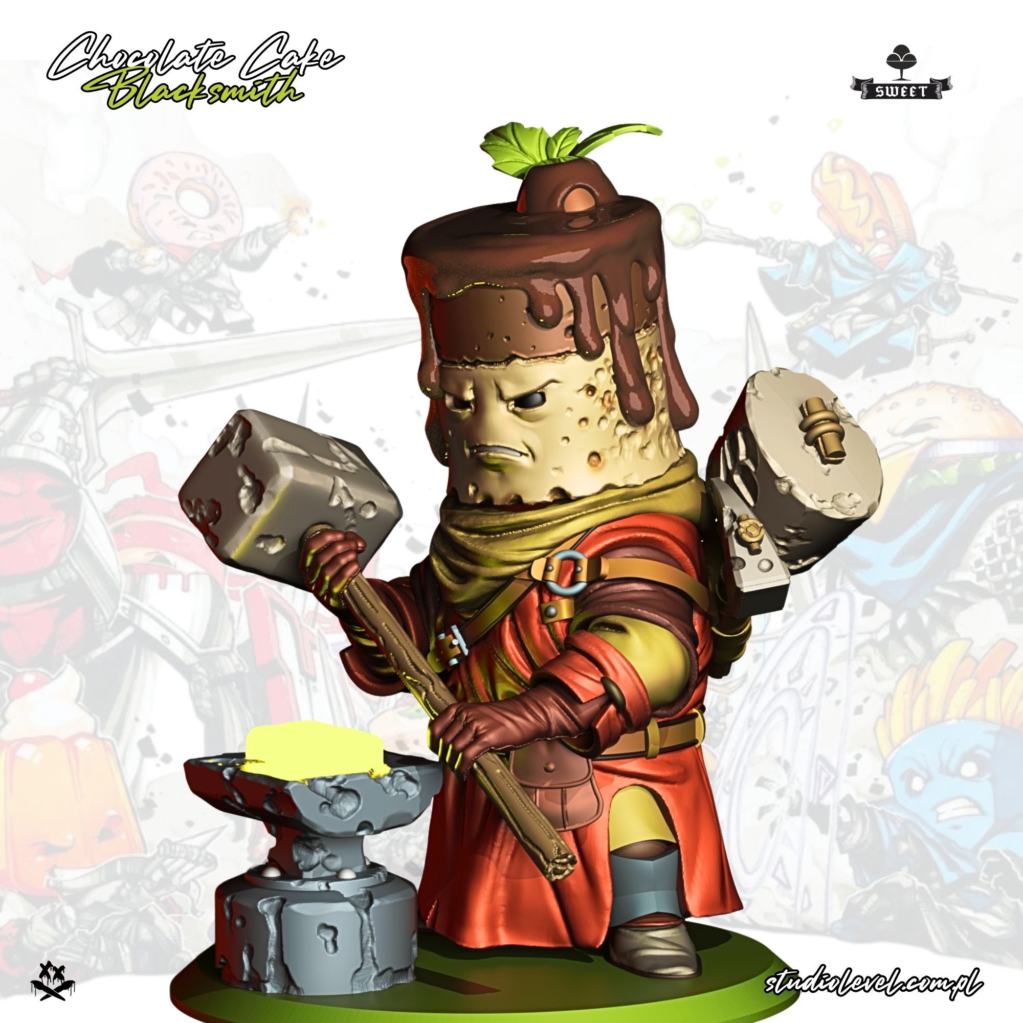 Chocolate Cake Blacksmith - 75mm / 54mm