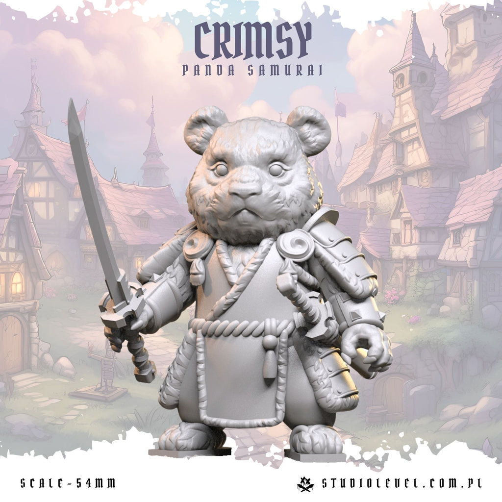Crimsy: Panda Samurai - 54mm