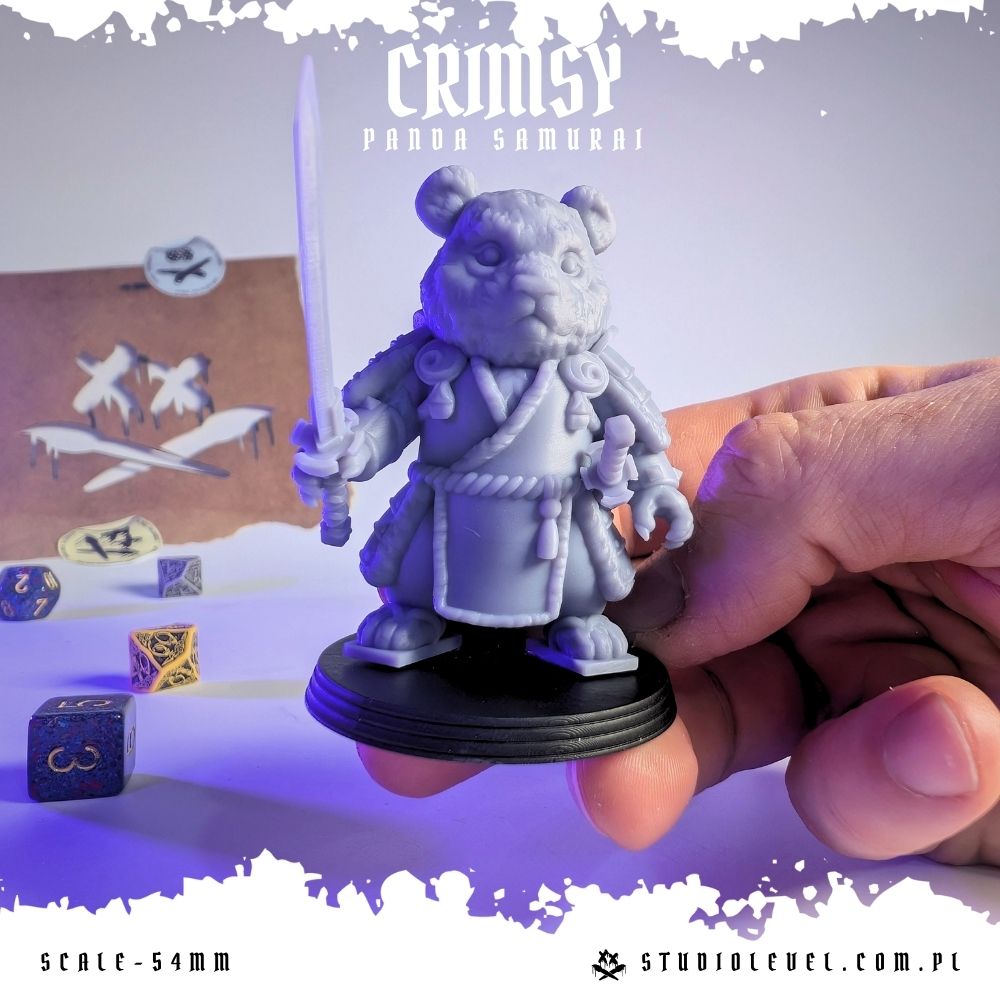 Crimsy: Panda Samurai - 54mm