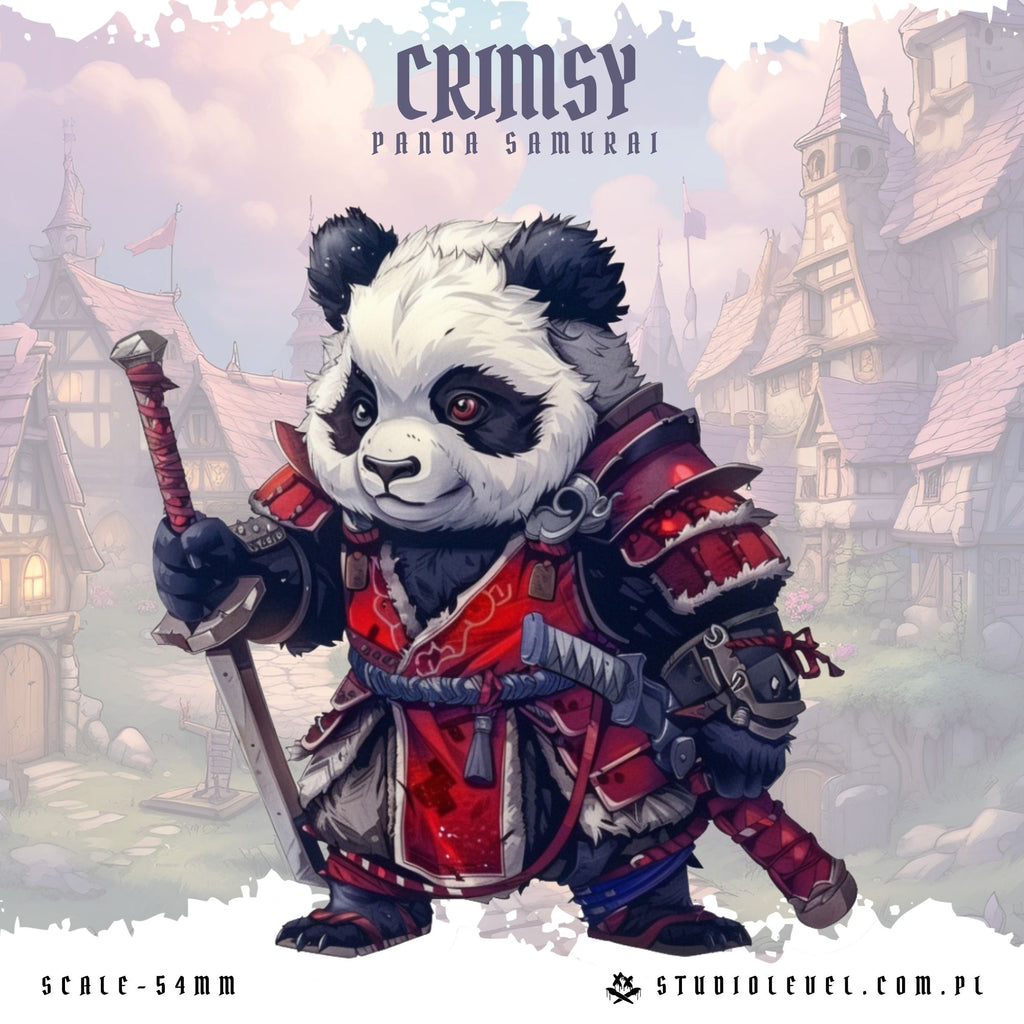 Crimsy: Panda Samurai - 54mm