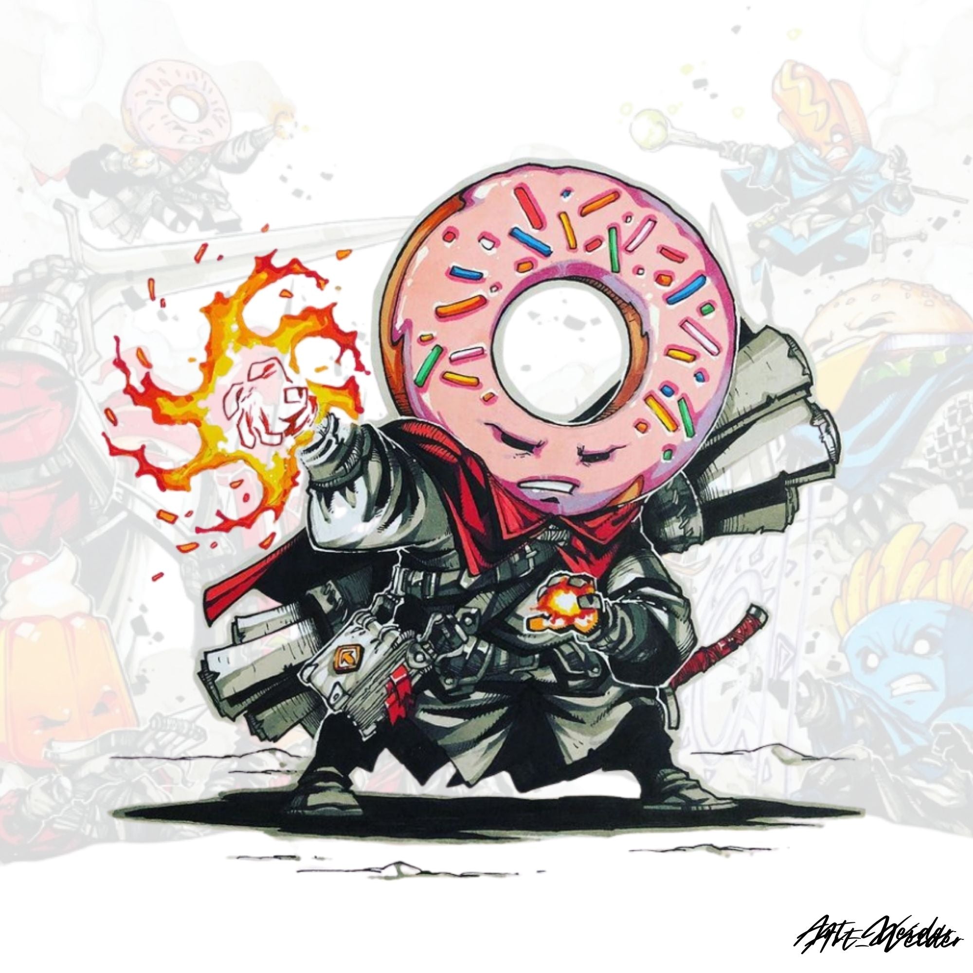 Donut the Battle Mage - 75mm / 54mm