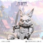 Fluffy: Bunny Warrior - 54mm