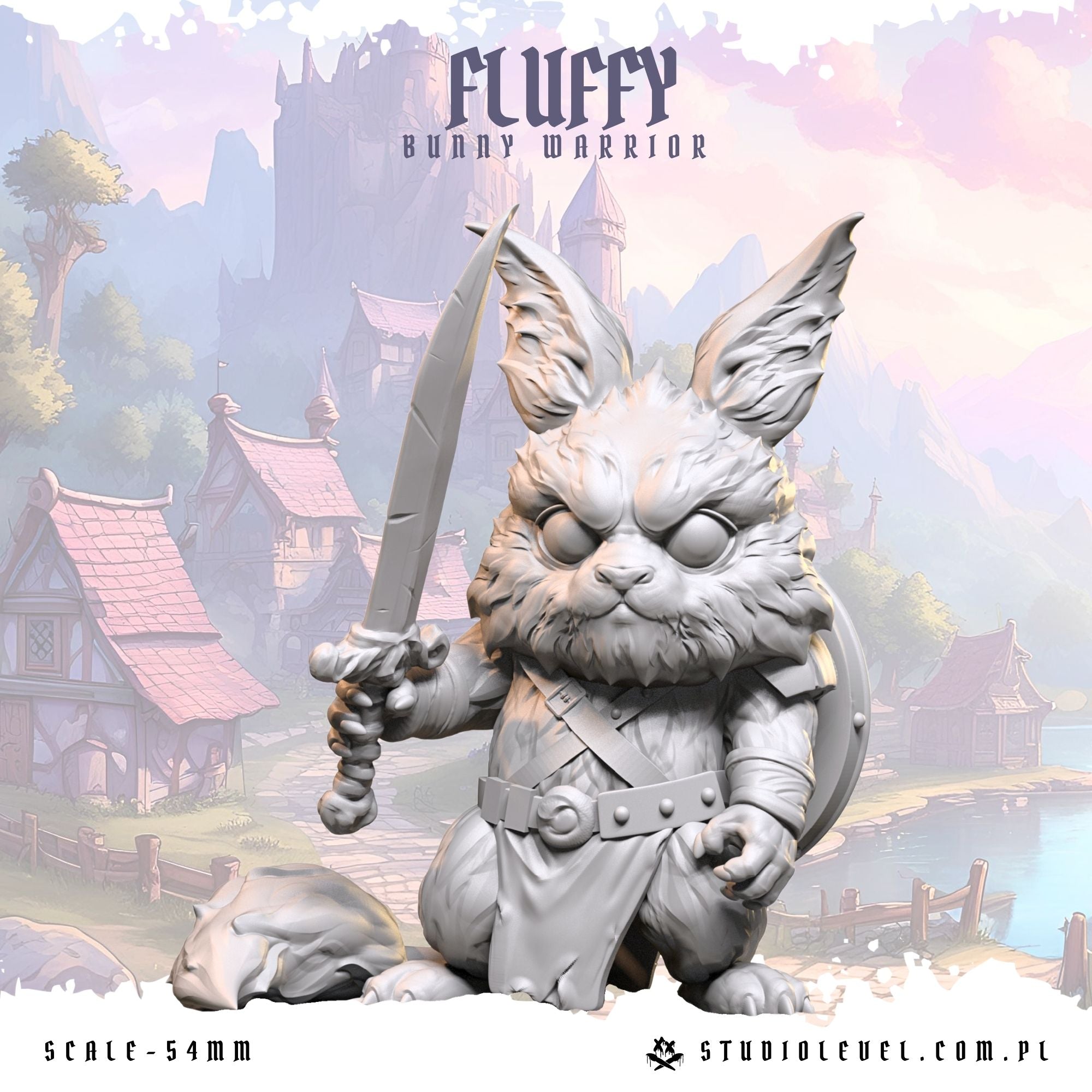 Fluffy: Bunny Warrior - 54mm
