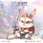 Fluffy: Bunny Warrior - 54mm