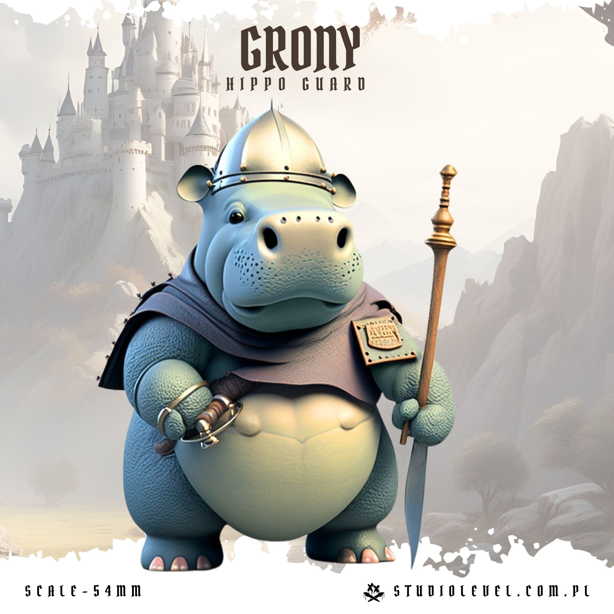 Grony: Hippo Guard - 54mm
