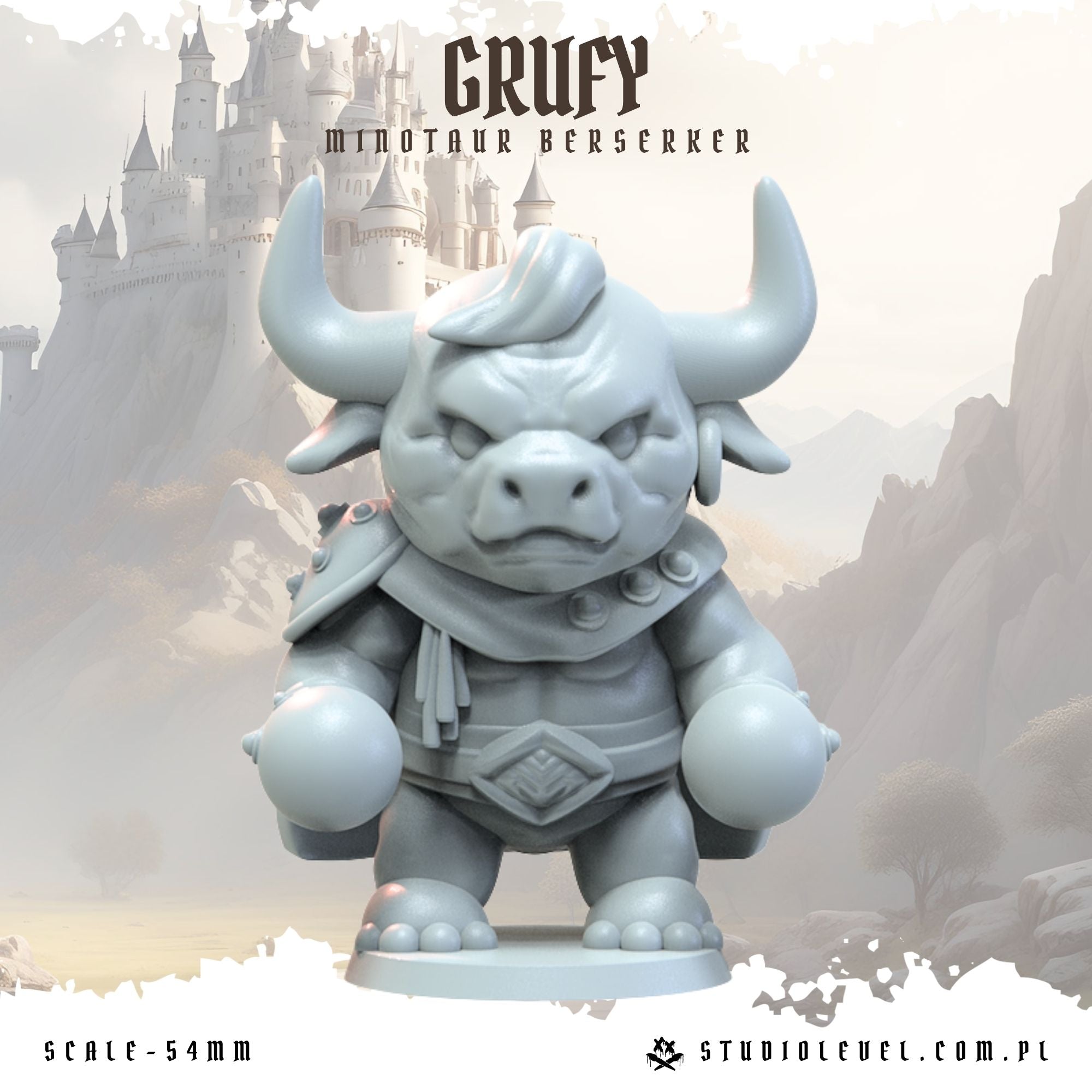 Grufy: Minotaur Berserker - 54mm