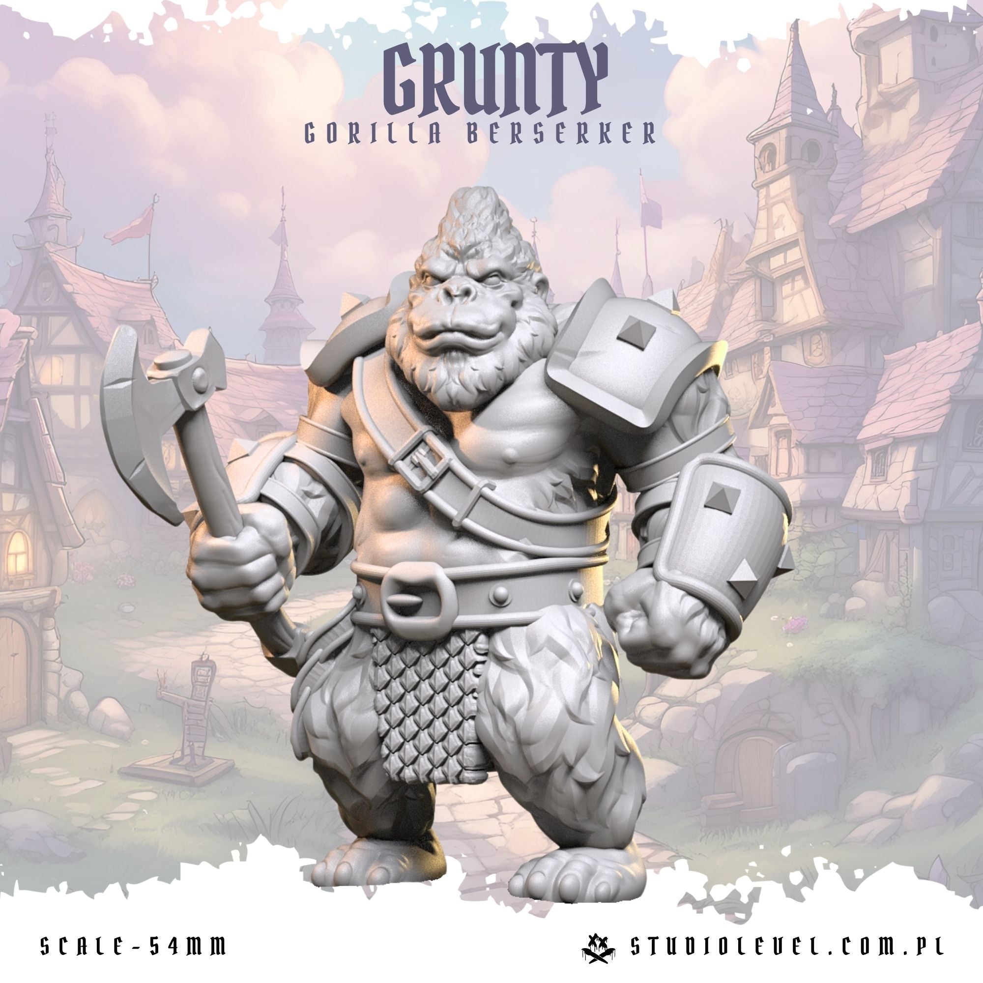 Grunty: Gorilla Berserker - 54mm