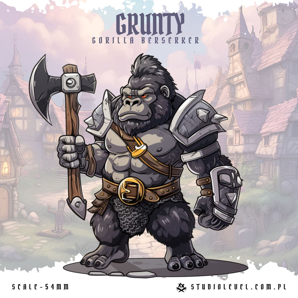 Grunty: Gorilla Berserker - 54mm