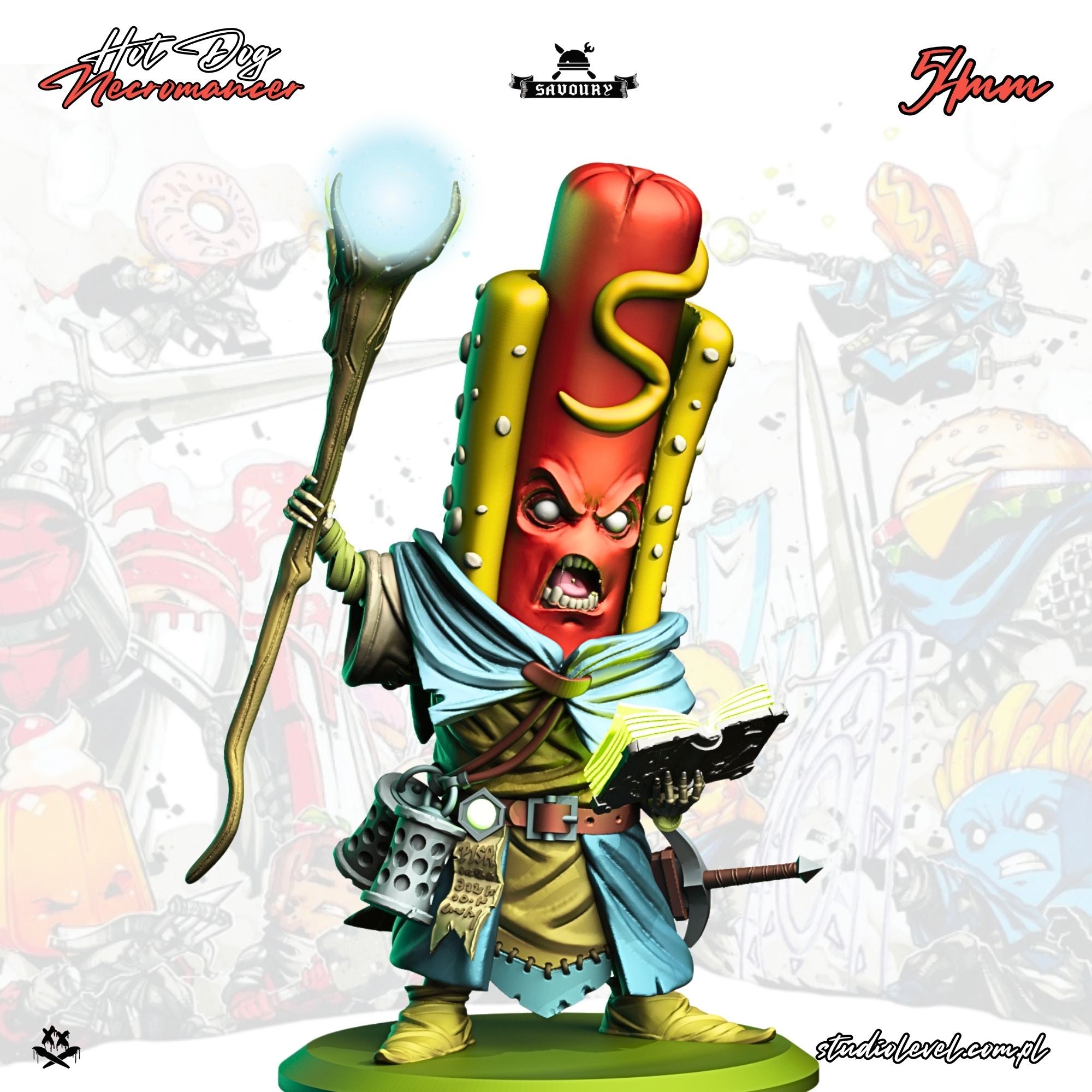 Hot Dog Necromancer – 75mm / 54mm