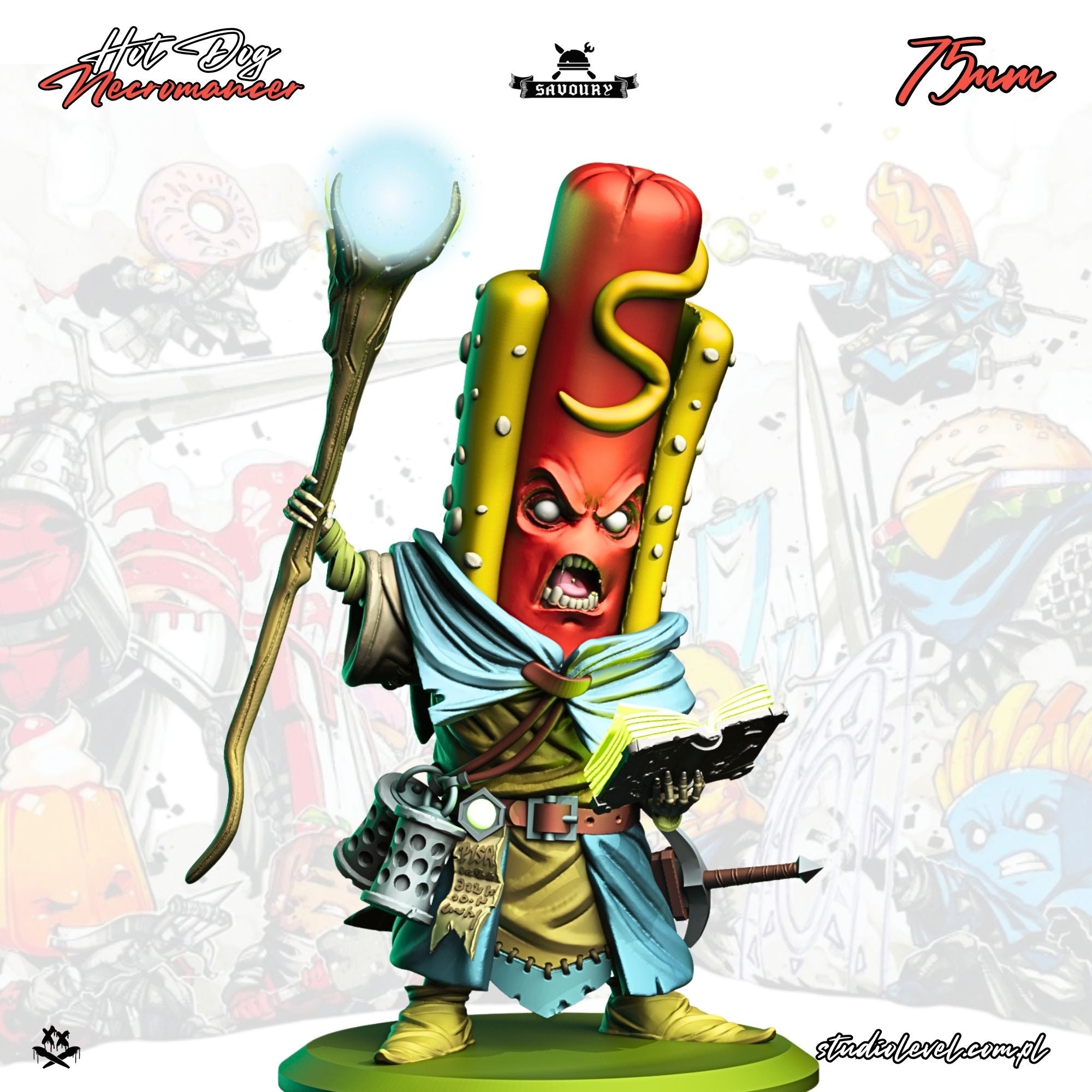 Hot Dog Necromancer – 75mm / 54mm