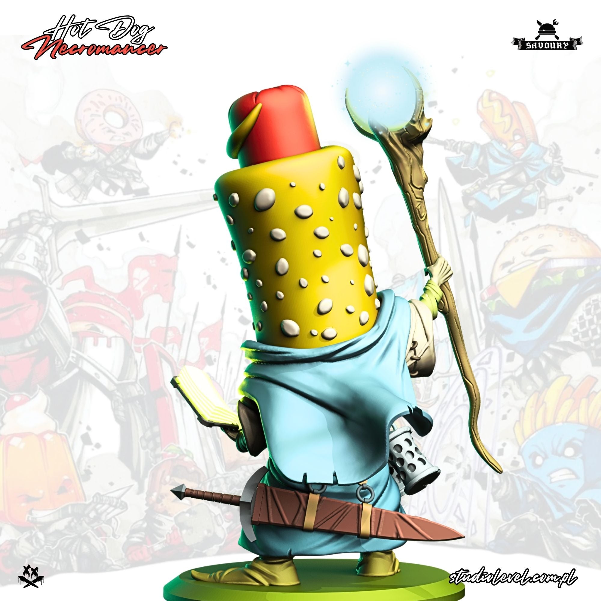 Hot Dog Necromancer – 75mm / 54mm