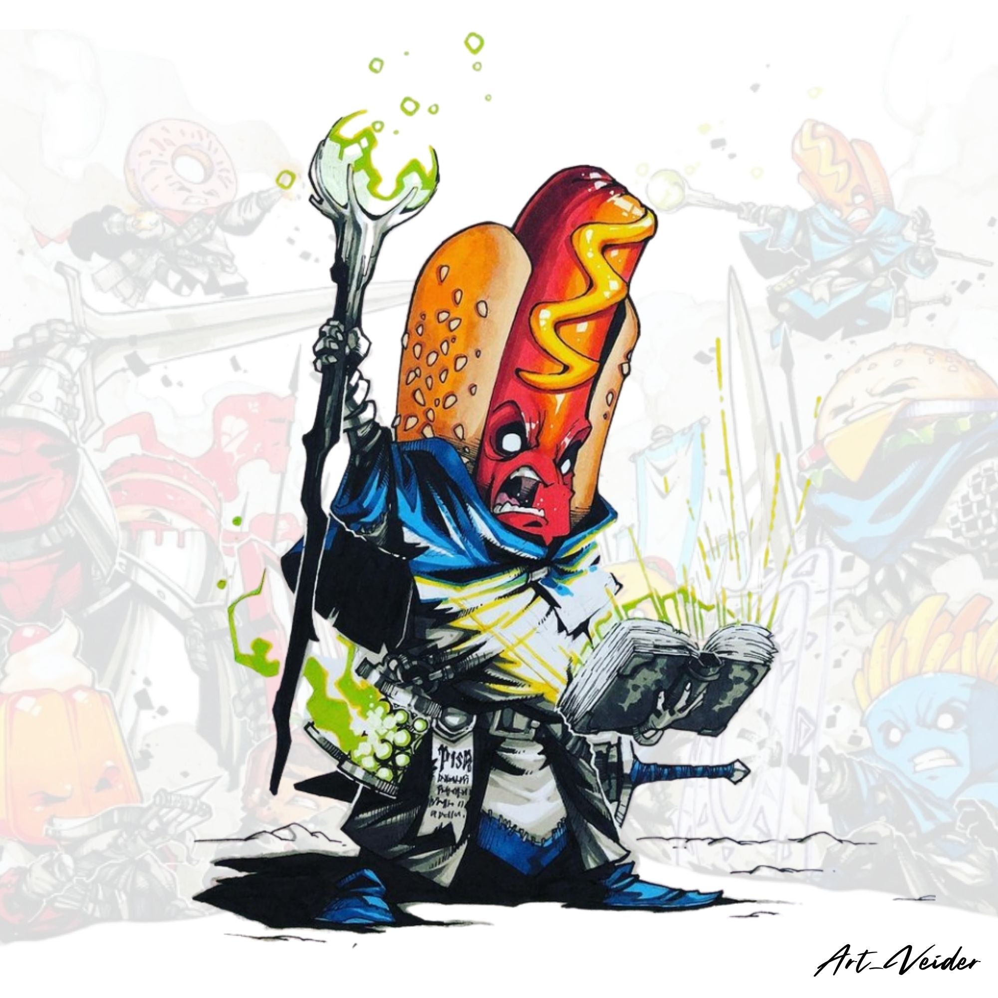 Hot Dog Necromancer – 75mm / 54mm