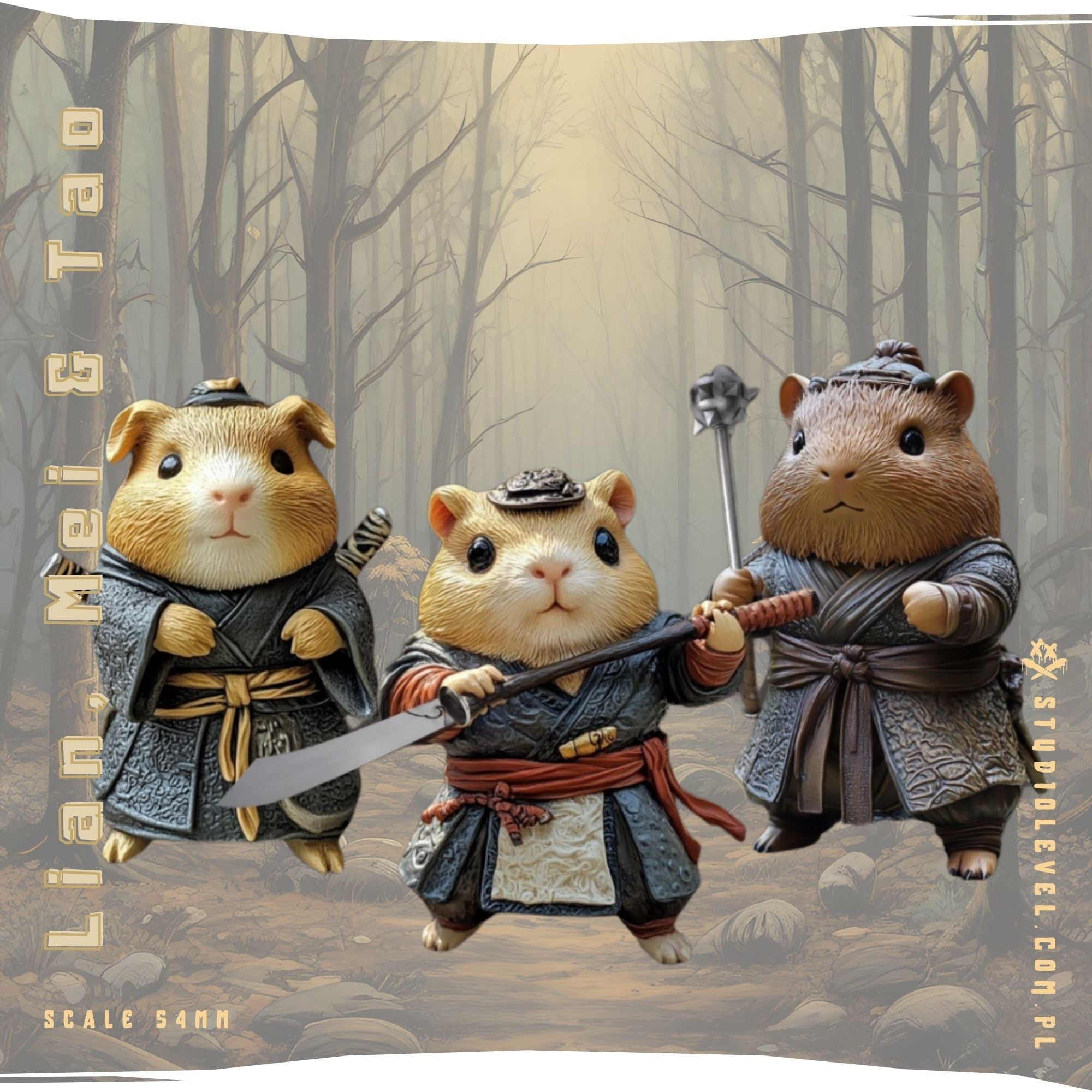 Lian, Mei & Tao – 54mm