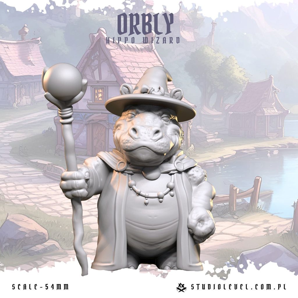 Orbly: Hippo Wizard - 54mm