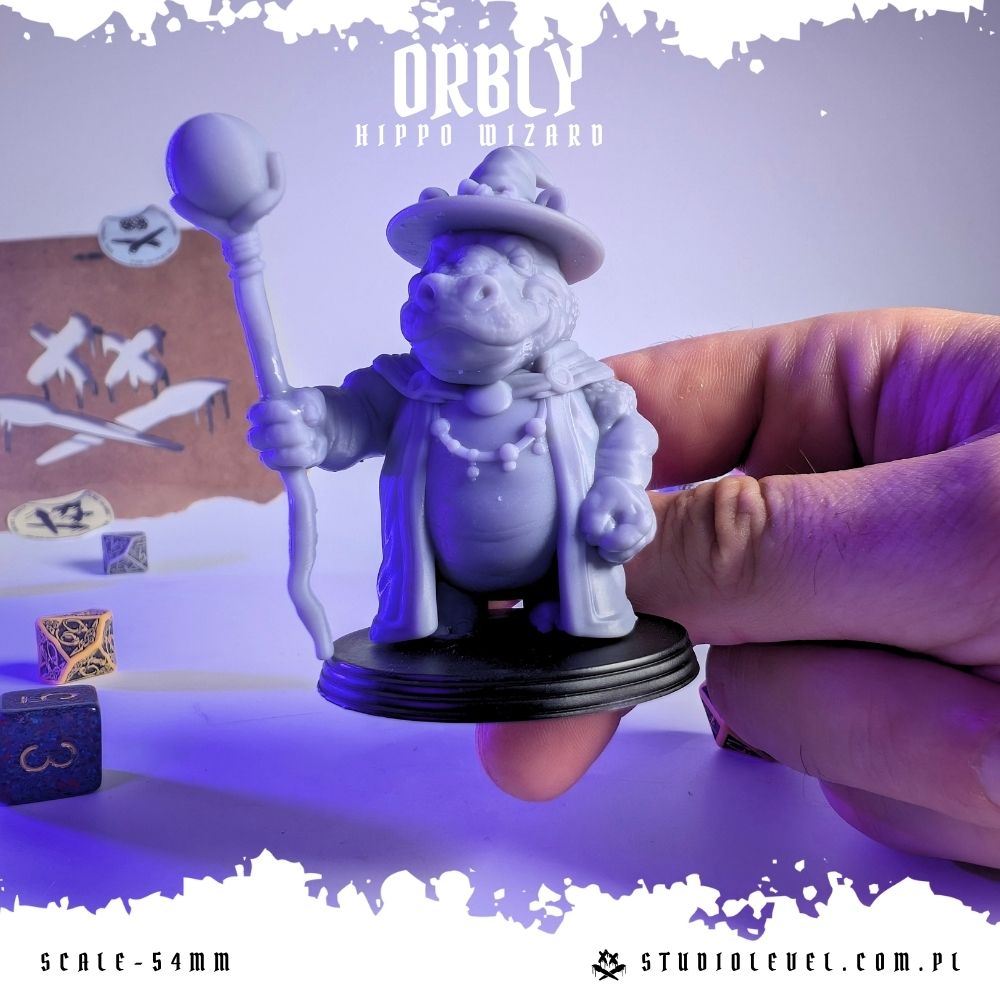 Orbly: Hippo Wizard - 54mm