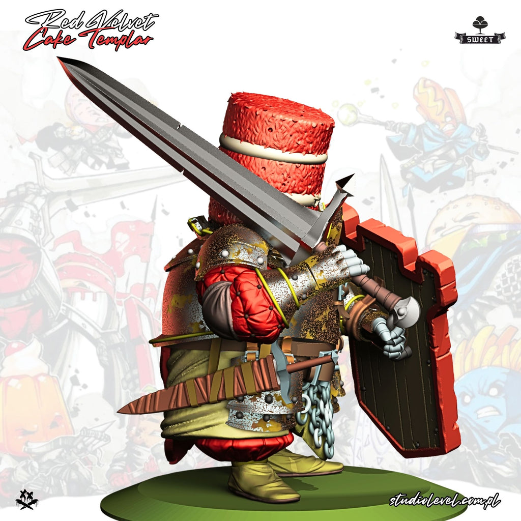 Red Velvet Cake Templar - 75mm / 54mm