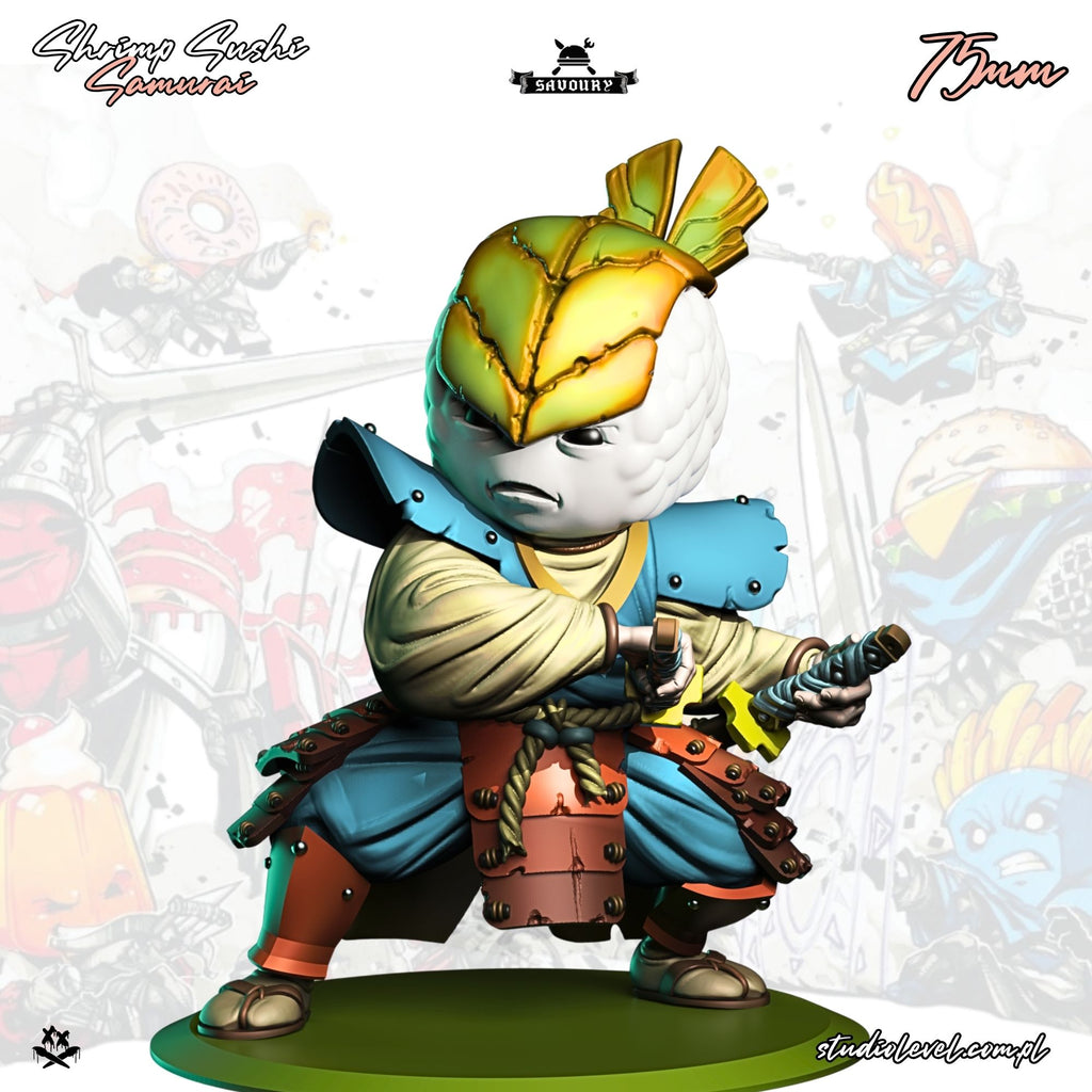 Shrimp Sushi Samurai – 75mm / 54mm