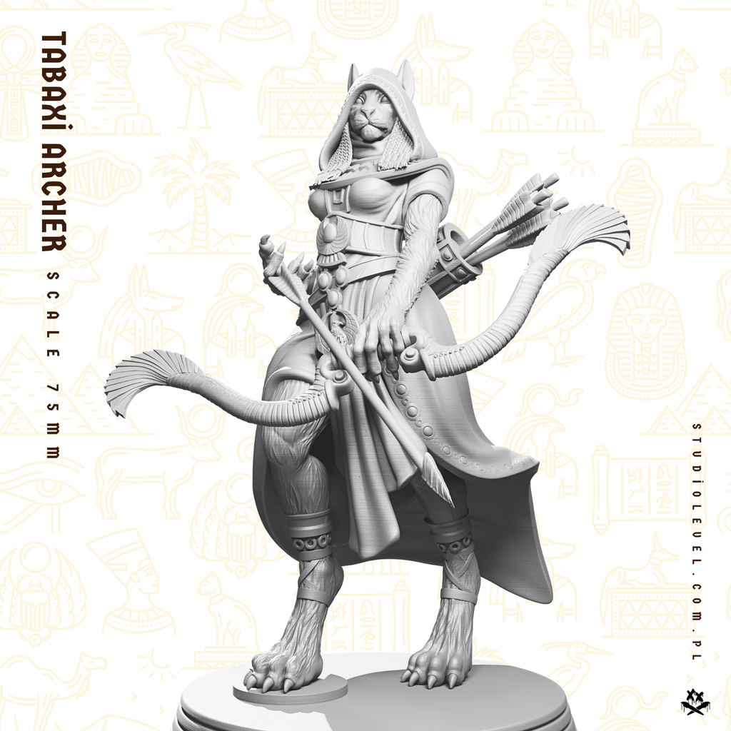 Tabaxi Archer - 75mm