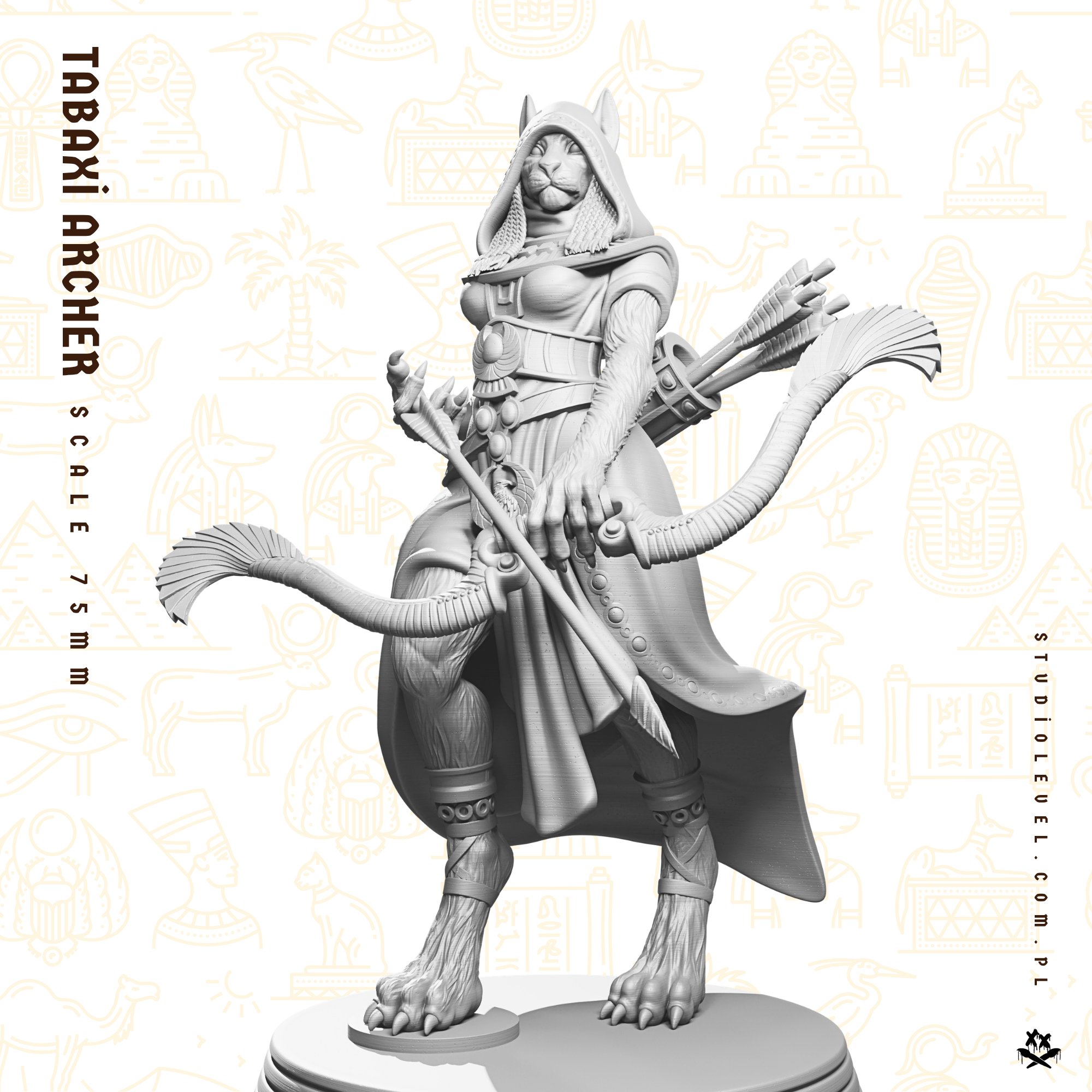 Tabaxi Archer - 75mm