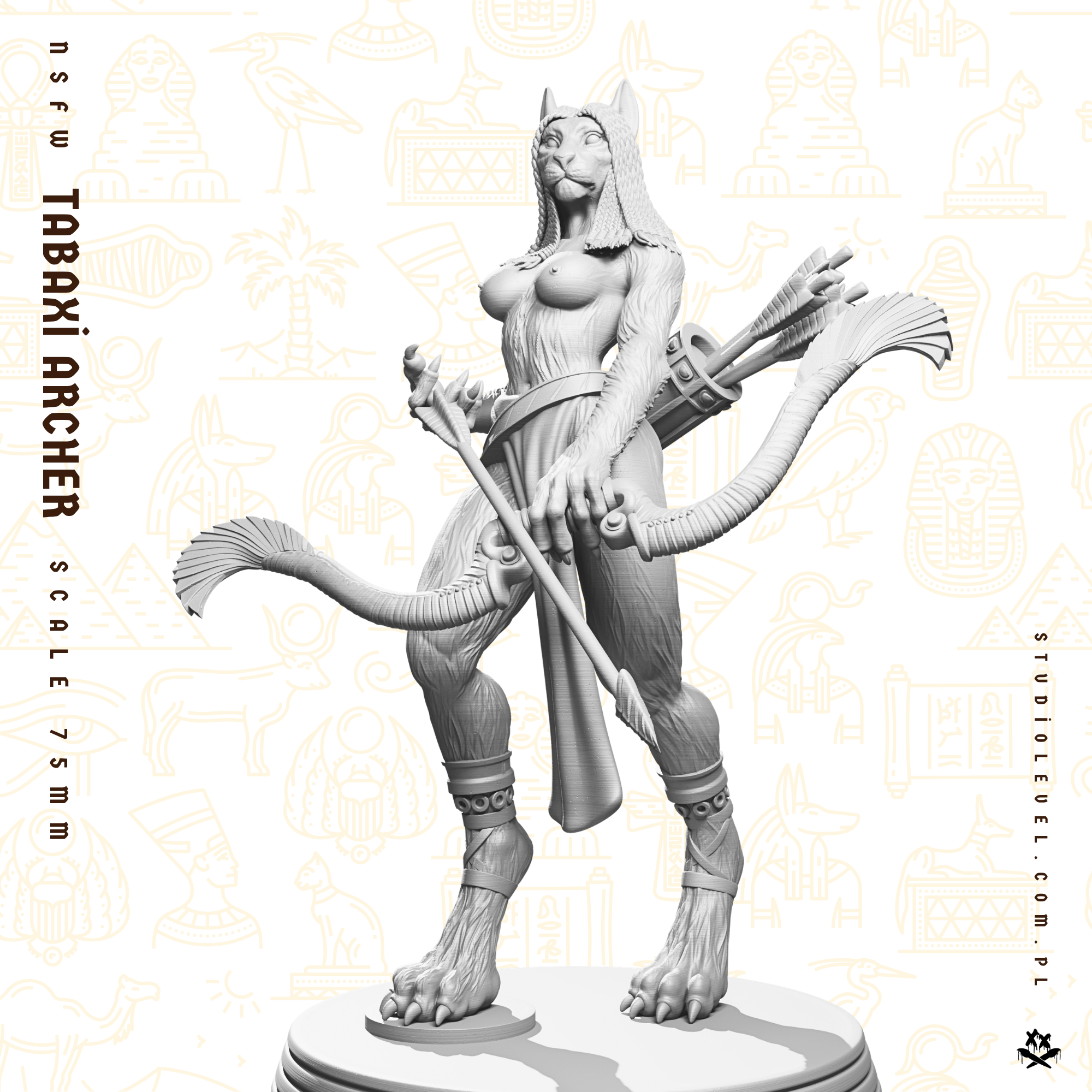 Tabaxi Archer - 75mm