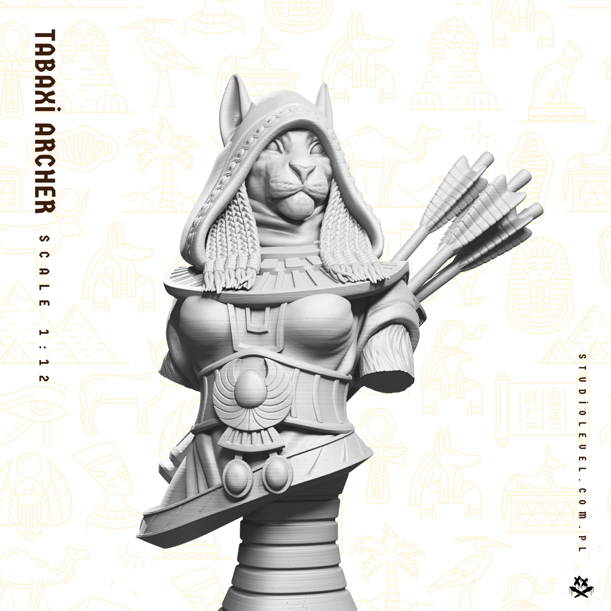 Tabaxi Archer - Bust 1:12