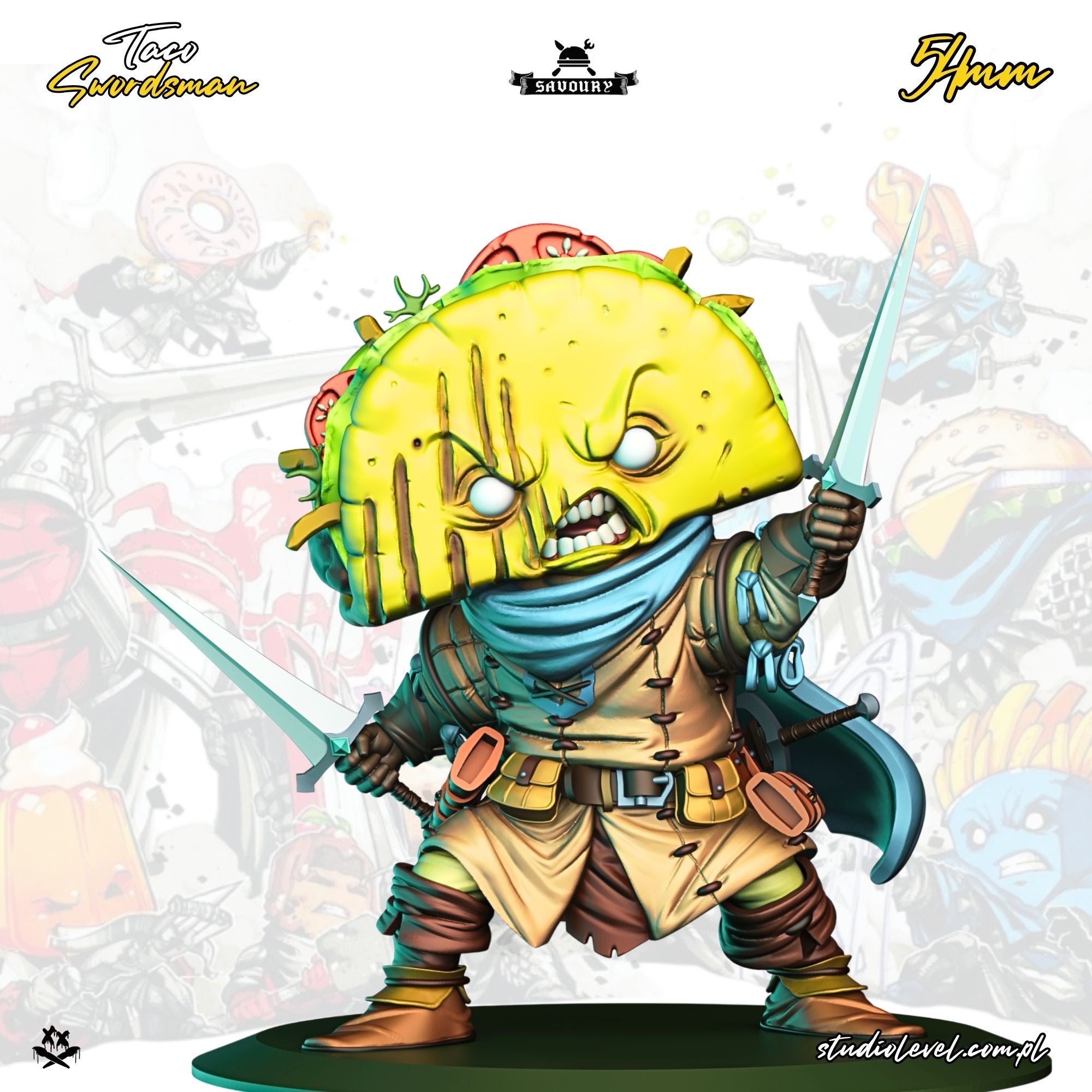 Taco Swordsman – 75mm / 54mm