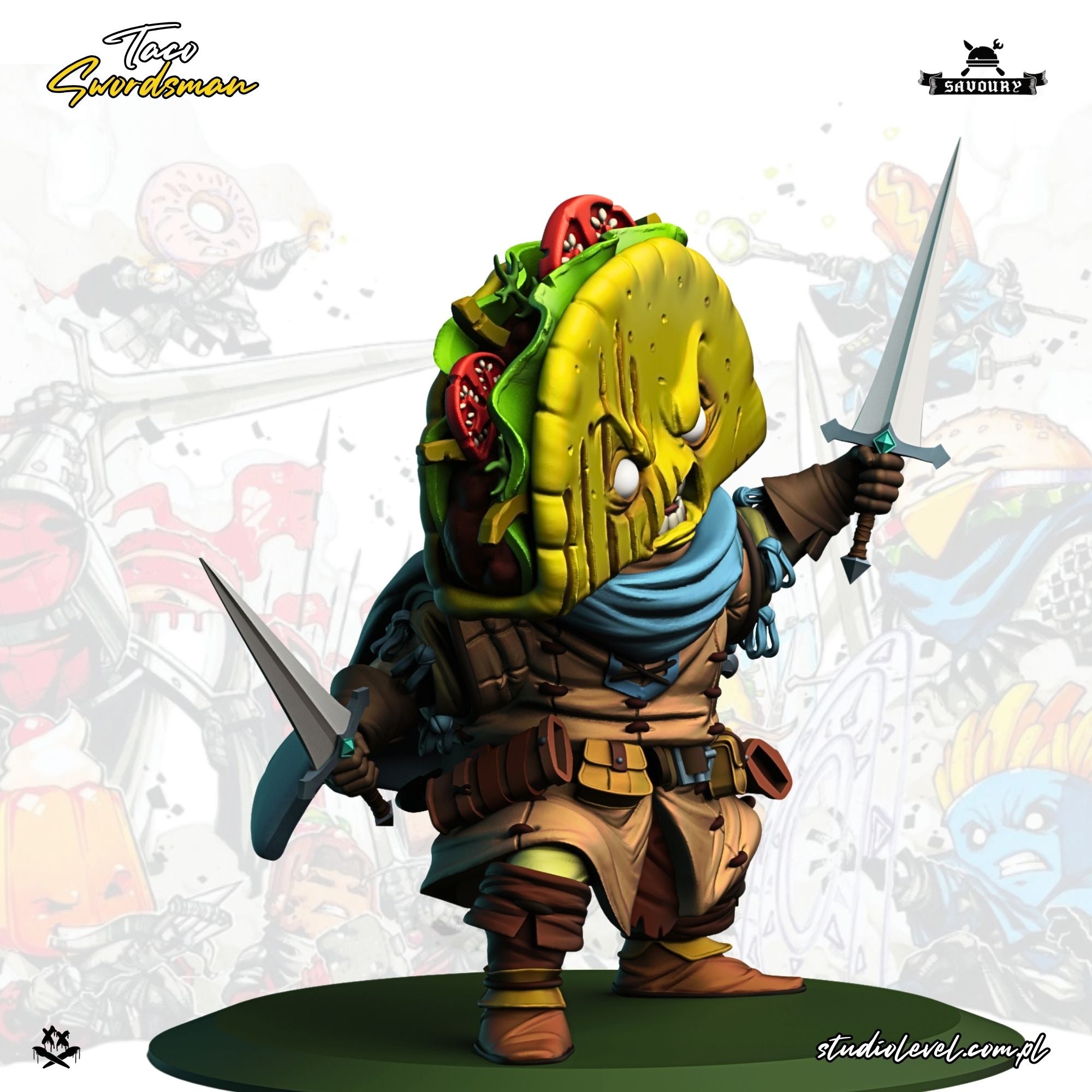Taco Swordsman – 75mm / 54mm