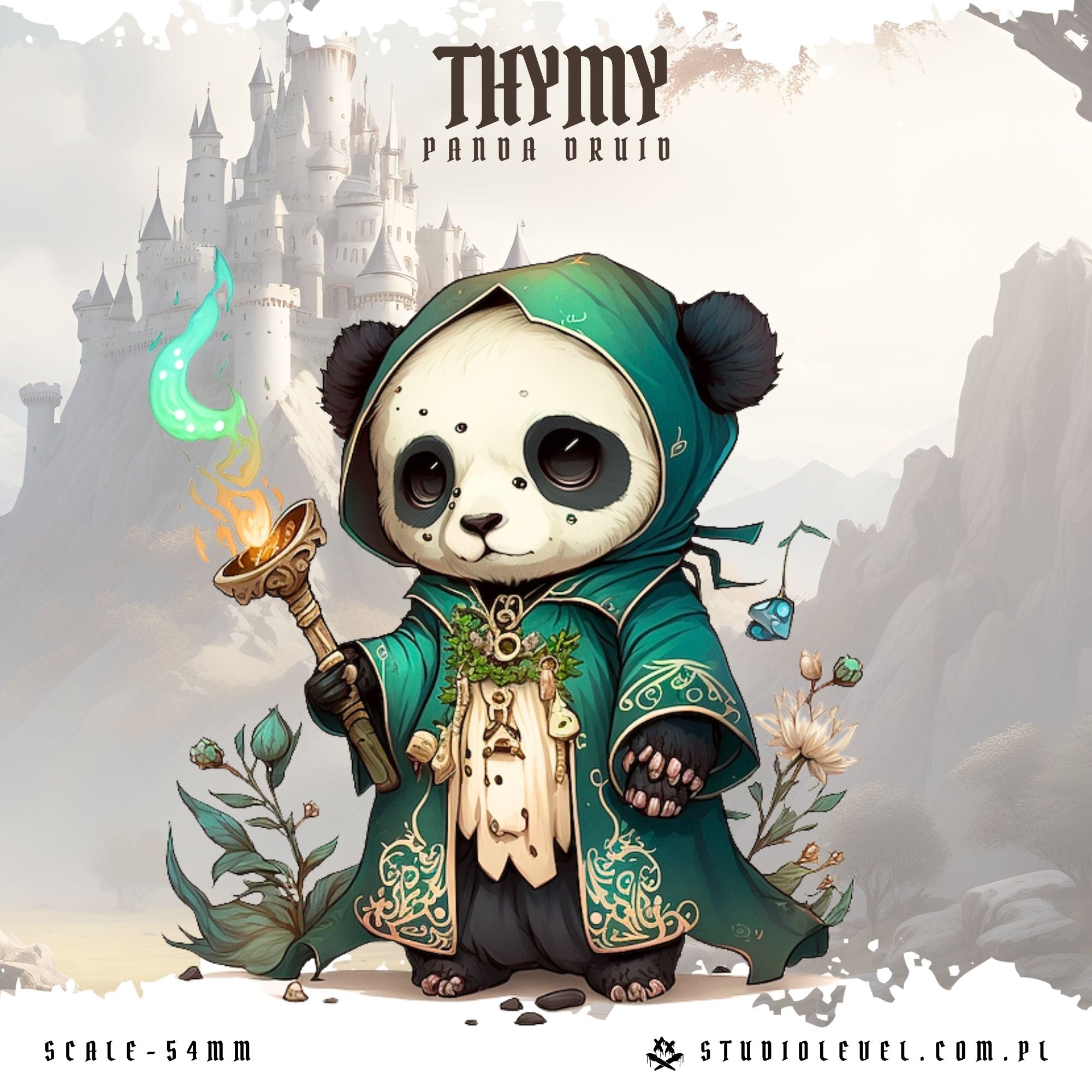 Thymy: Panda Druid - 54mm