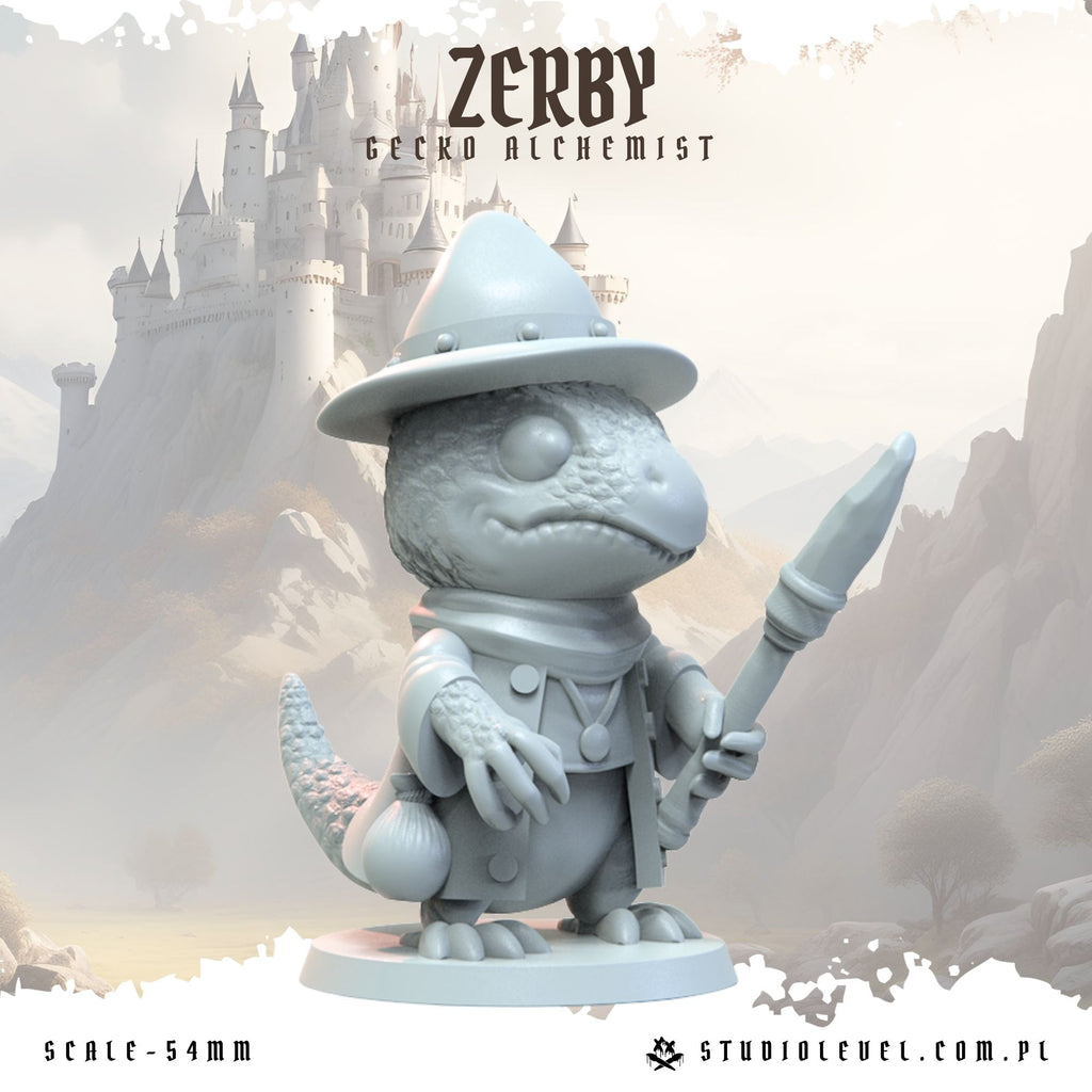 Zerby: Gecko Alchemist - 54mm