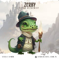 Zerby: Gecko Alchemist - 54mm