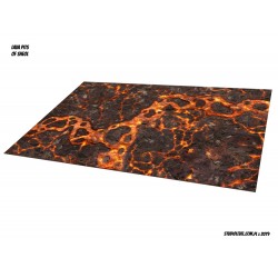 72"x48" LAVA: DOUBLE-SIDED CLOTH GAME MAT (6'x4')