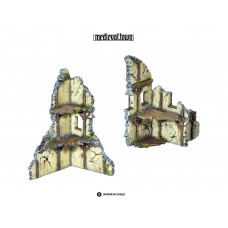 2x RUINED MEDIEVAL HOUSES BOX